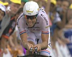 Kim Kirchen w�hrend der 18. Etappe der Tour de France 2009
